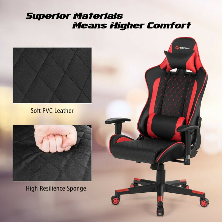 Gaming Chair/Reclining Gaming Chair/Adjustable headrest and lumbar sup –  SimpleTronics LLC