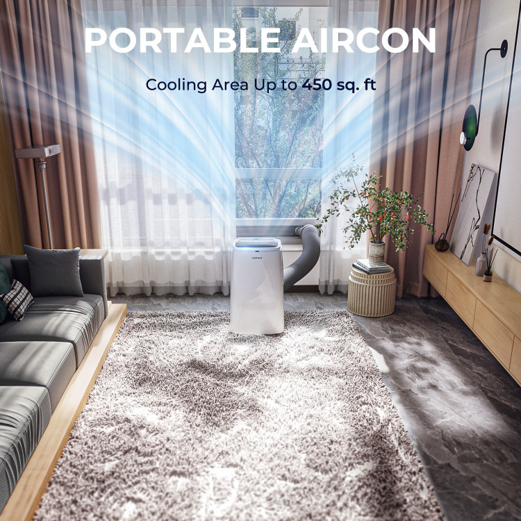 12000BTU 3-in-1 Portable Air Conditioner with Remote-WhiteCostway Gallery View 6 of 9
