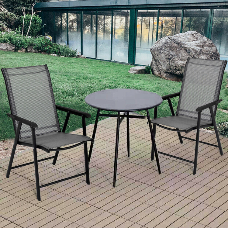 Set of 2 Outdoor Patio Folding ChairsCostway Gallery View 2 of 10