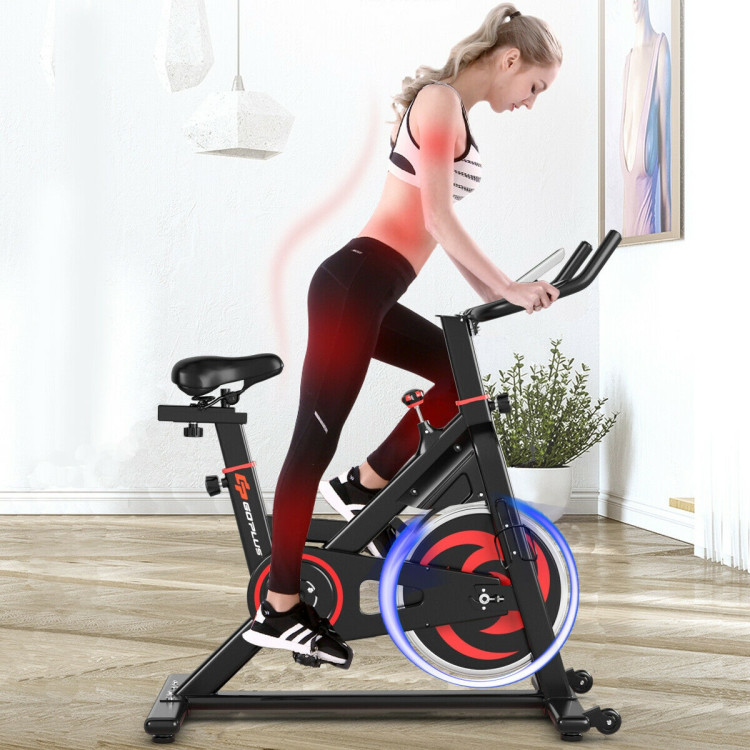 30 lbs Family Fitness Aerobic Exercise Magnetic BicycleCostway Gallery View 2 of 12