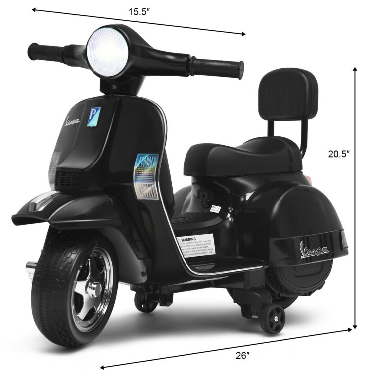 COSTWAY Moto/Scooter Électrique 6V pour Enfant - Side Car - 2,5 km