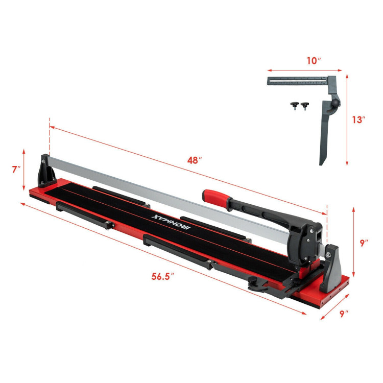 48 Inch Manual Tile Cutter Porcelain Cutter MachineCostway Gallery View 4 of 12