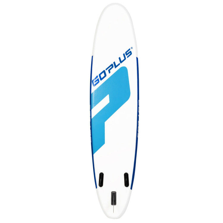11 Feet Inflatable Stand Up Paddle Board with Aluminum Paddle-BlueCostway Gallery View 3 of 3