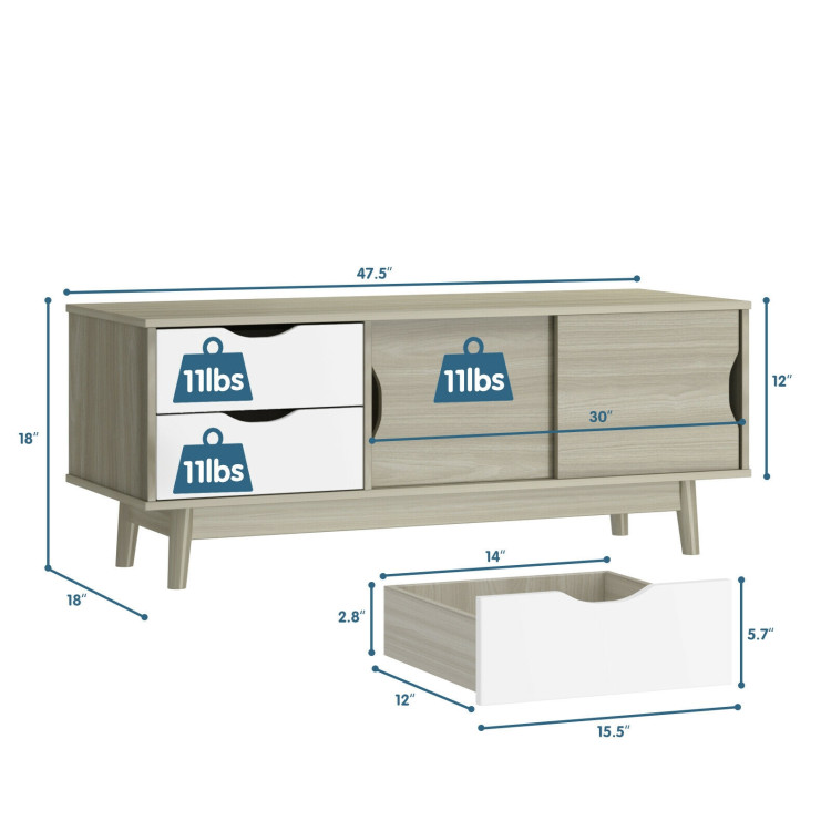 Tiwa Tv Stand With Drawer Up To 60inches