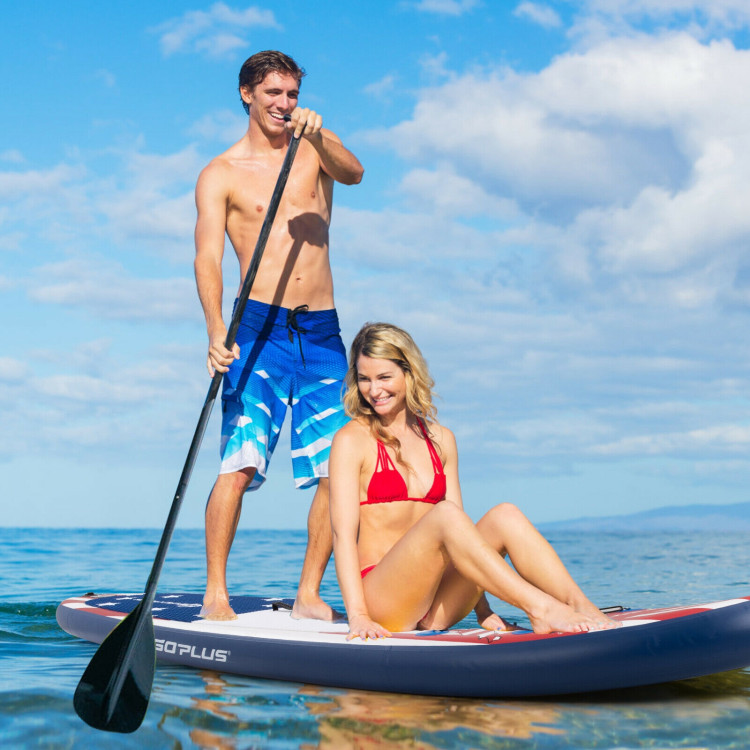 11 Feet Inflatable Stand up Paddle Board with 3 Fins ThrusterCostway Gallery View 2 of 12