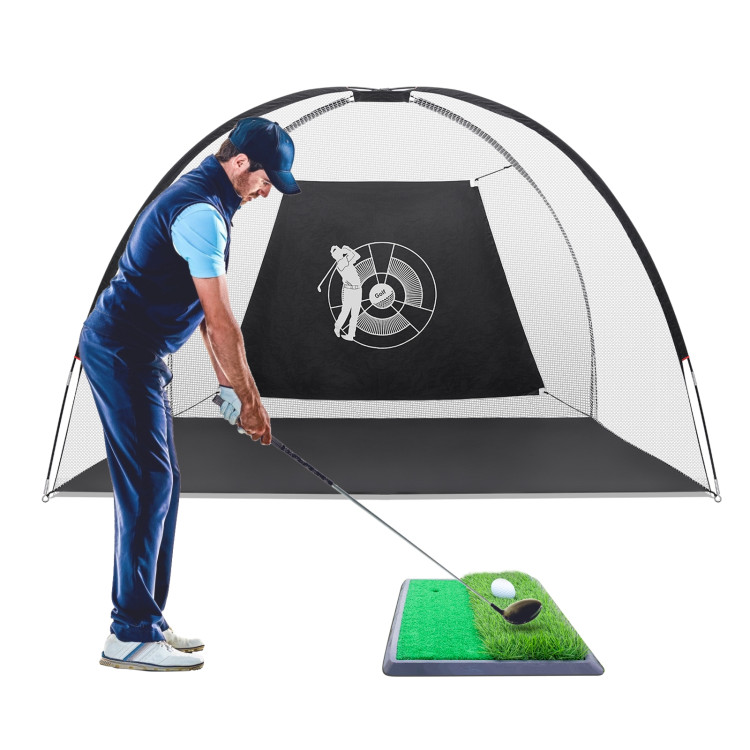3-in-1 Portable 10 Feet Golf Practice SetCostway Gallery View 8 of 11