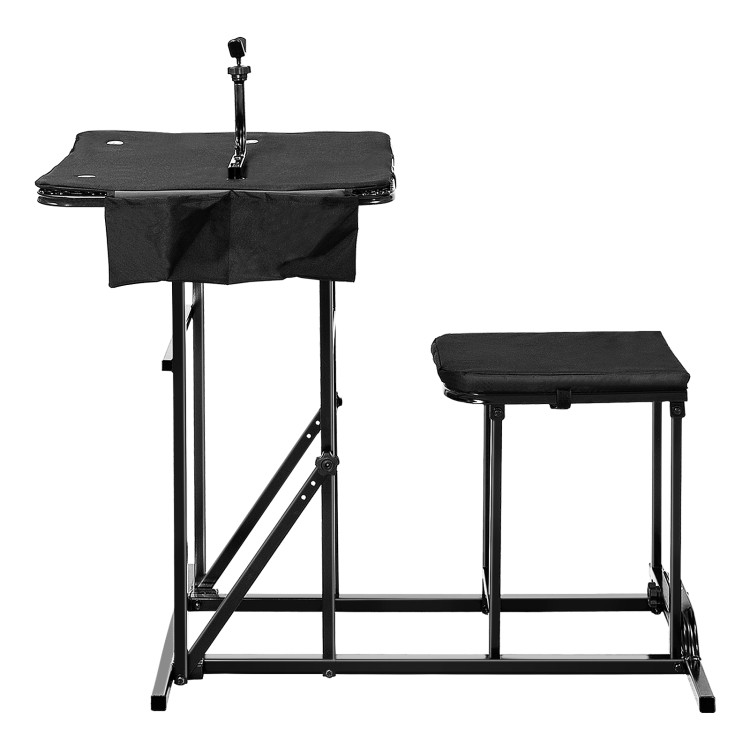 Foldable Shooting Bench with Adjustable Height TableCostway Gallery View 9 of 14