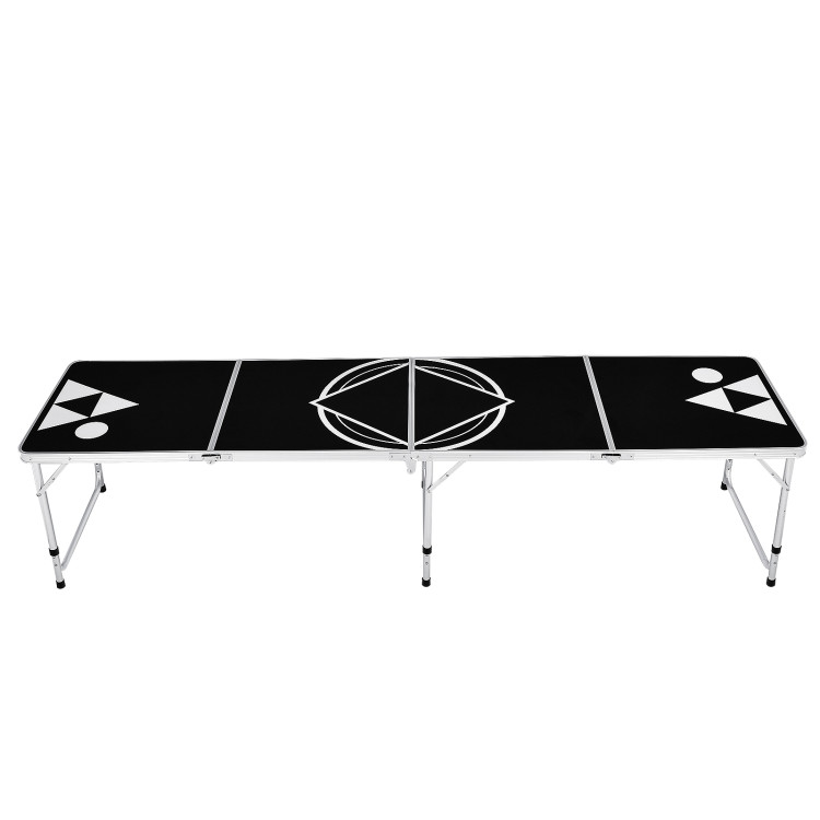 8 Feet Portable Party Drinking Game TableCostway Gallery View 9 of 13