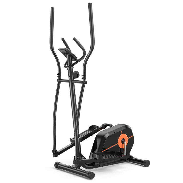 Elliptical Exercise Machine Magnetic Cross Trainer with LCD Monitor Costway Gallery View 4 of 11