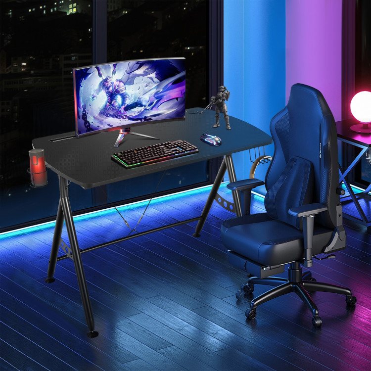Y-shaped Gaming Desk with Phone Slot and Cup HolderCostway Gallery View 1 of 9