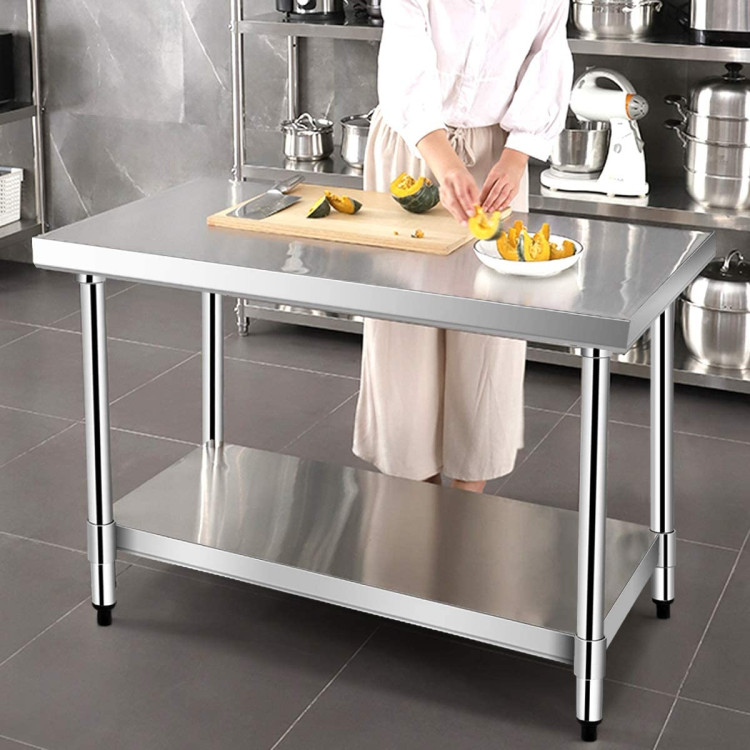 24 x 36 Inch Stainless Steel Commercial Kitchen Food Prep TableCostway Gallery View 6 of 9
