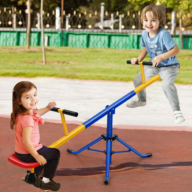 360°Rotation Kids Seesaw Swivel Teeter Totter Playground EquipmentCostway Gallery View 2 of 11