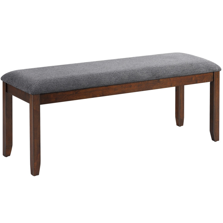 Upholstered Entryway Bench Footstool with Wood LegsCostway Gallery View 1 of 10