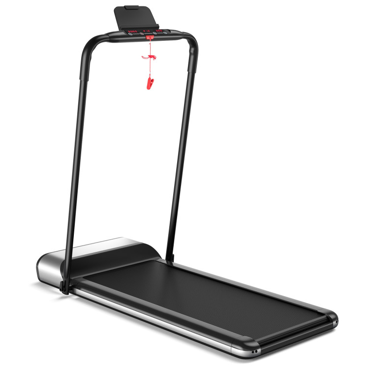 Ultra-thin Electric Folding Motorized Treadmill with LCD Monitor Low NoiseCostway Gallery View 3 of 10