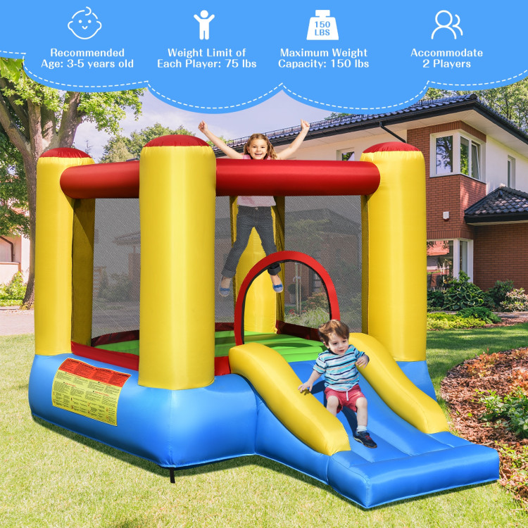 Kids Inflatable Bounce House with SlideCostway Gallery View 3 of 13