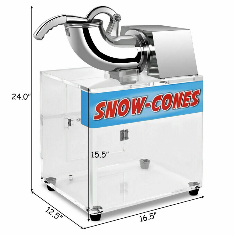 Electric Snow Cone Machine Ice Shaver MakerCostway Gallery View 4 of 8