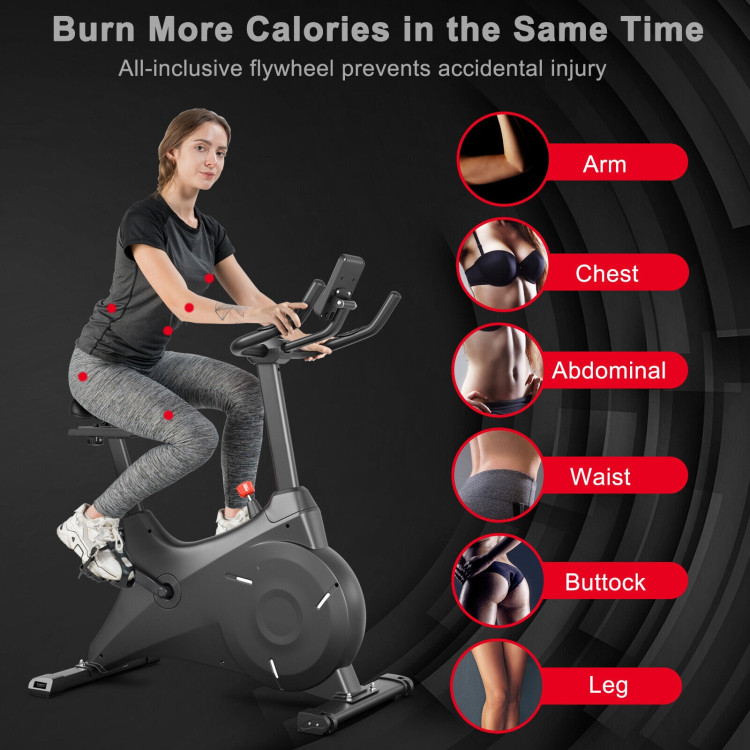 Magnetic Resistance Stationary Bike for Home GymCostway Gallery View 5 of 11