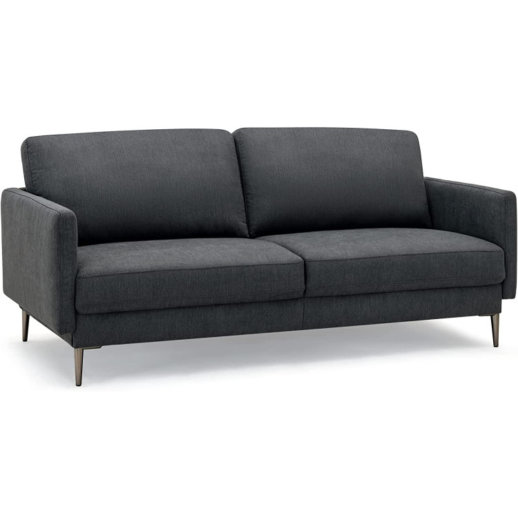 Modern Loveseat with Comfy Backrest Cushions-GrayCostway Gallery View 1 of 9
