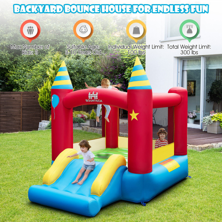 Inflatable Kids Bounce Castle with 480W BlowerCostway Gallery View 3 of 10