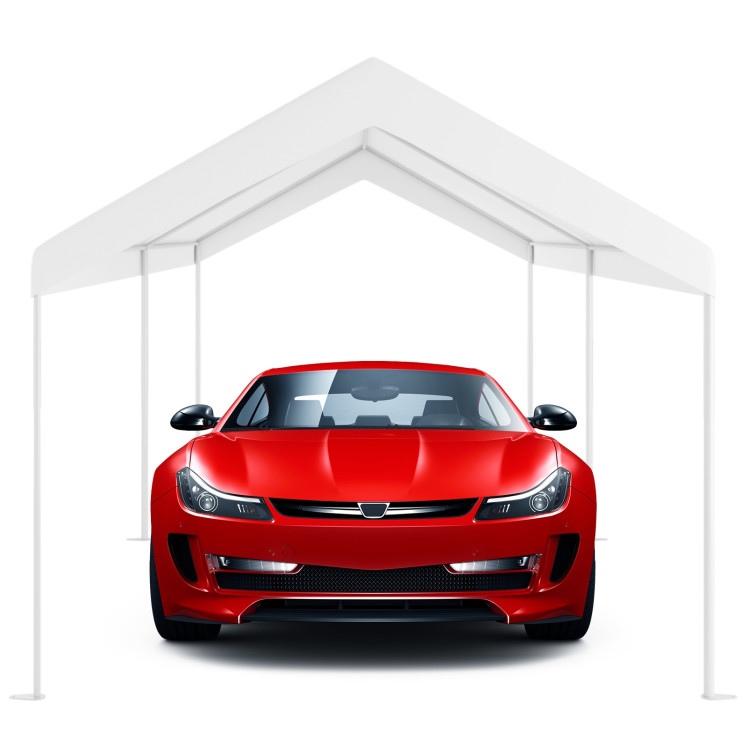 10 x 20 Feet Steel Frame Portable Car Canopy ShelterCostway Gallery View 11 of 12
