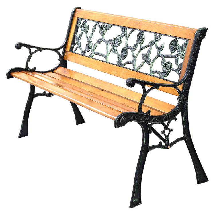 49 1/2 Inch Patio Park Garden Porch Chair BenchCostway Gallery View 4 of 13