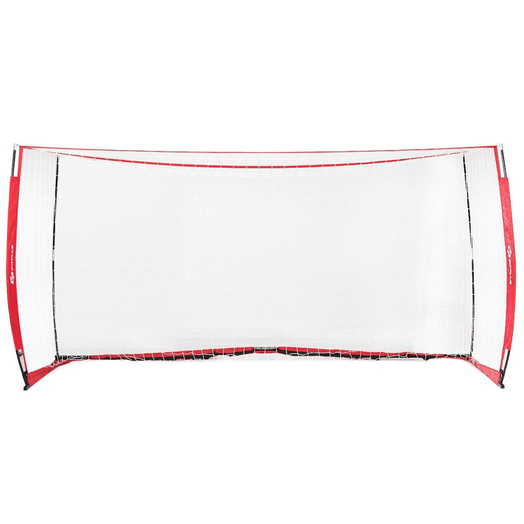 6/8/12 Feet Durable Bow Style Soccer Goal Net with Bag-12' x 6'Costway Gallery View 3 of 16
