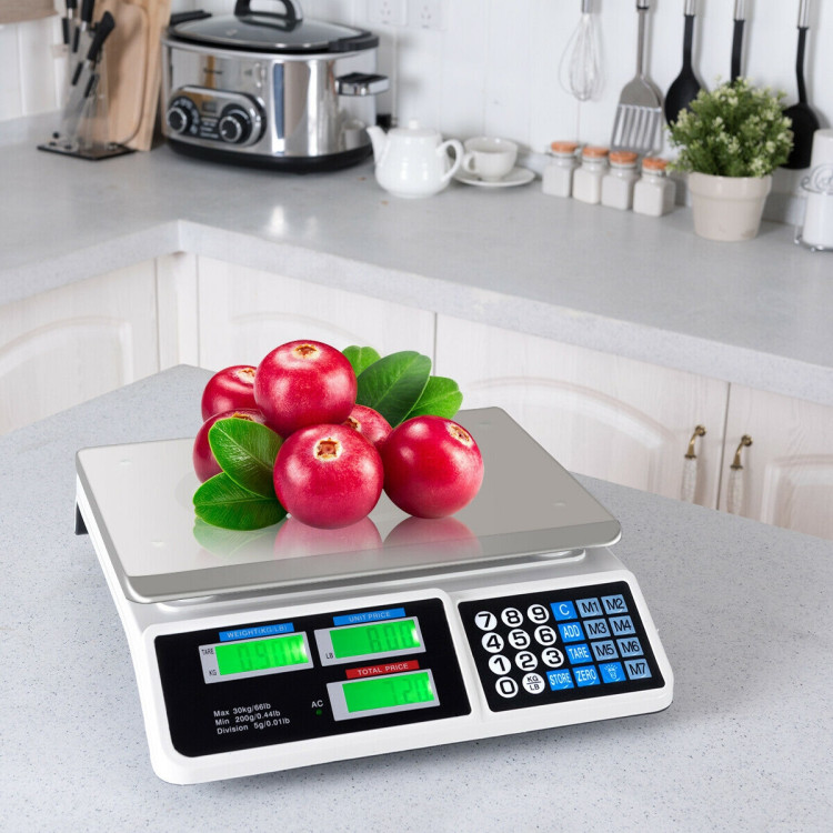 66 lbs Digital Weight Food Count Scale for CommercialCostway Gallery View 2 of 12