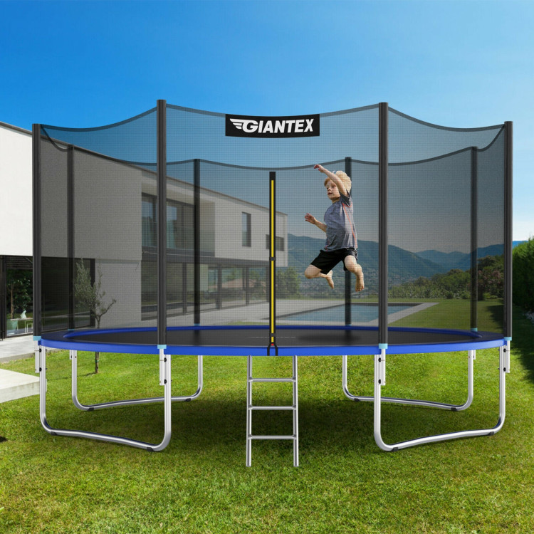 12/14 Feet Trampoline Bounce Jump Combo with Spring Pad-14'Costway Gallery View 1 of 3
