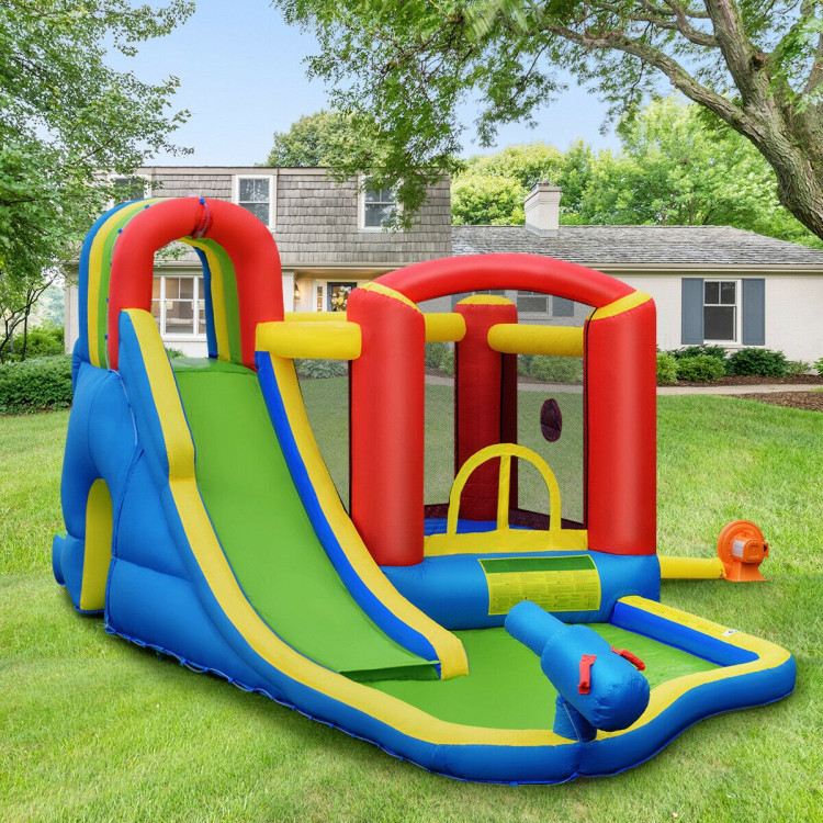 Inflatable Kid Bounce House Castle with BlowerCostway Gallery View 7 of 12