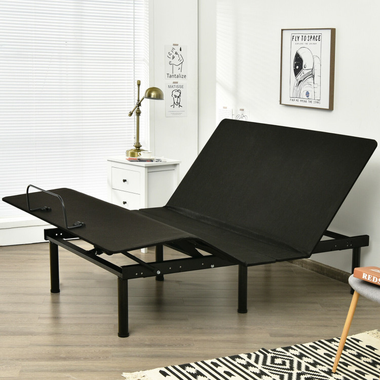 Queen Size Adjustable Bed Base Frame with Wireless Remote ControlCostway Gallery View 9 of 12