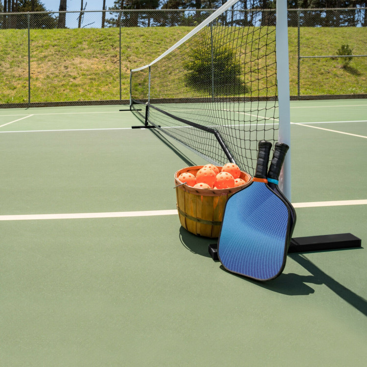 22 Feet Portable Pickleball Net Set System with Carry Bag for Indoor Outdoor GameCostway Gallery View 6 of 9