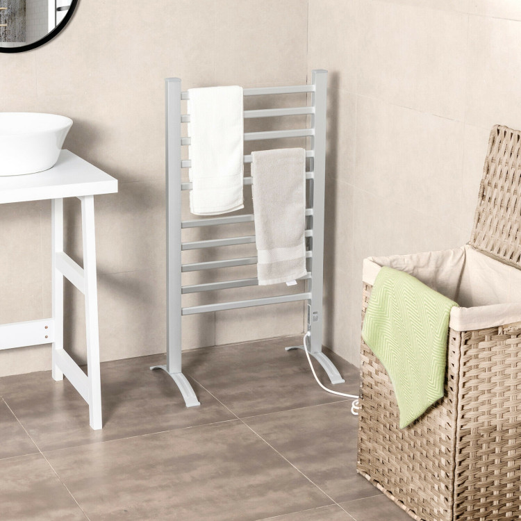 2-in-1 150W Freestanding and Wall-mounted Towel Warmer Drying Rack with TimerCostway Gallery View 1 of 12