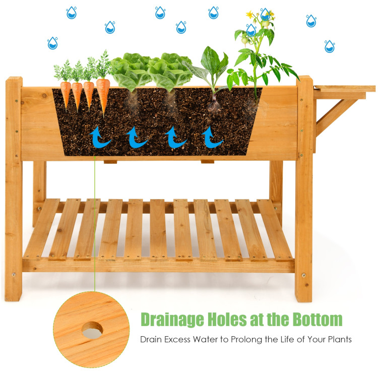 Elevated Planter Box Kit with 8 Grids and Folding TabletopCostway Gallery View 12 of 12