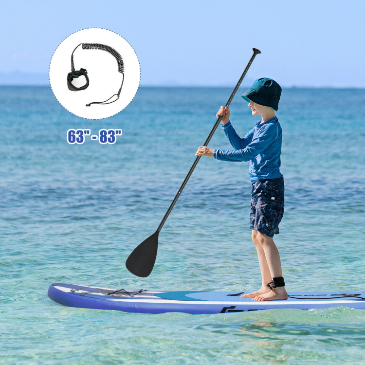 10.6 Feet Inflatable Adjustable Paddle Board with Carry BagCostway Gallery View 8 of 12