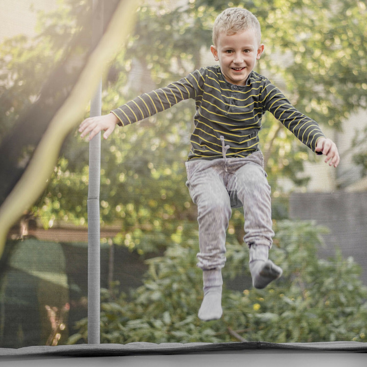 12Ft Replacement Weather-Resistant Trampoline Safety Enclosure NetCostway Gallery View 2 of 11