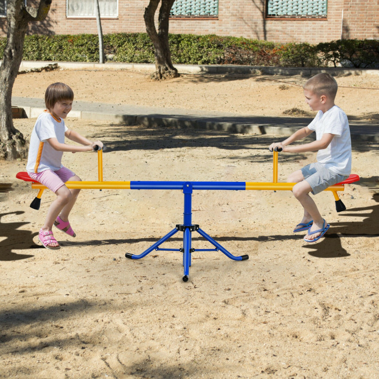 360°Rotation Kids Seesaw Swivel Teeter Totter Playground EquipmentCostway Gallery View 6 of 11