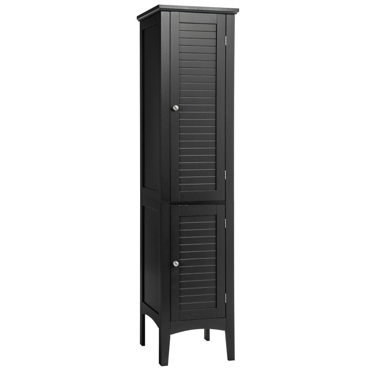 Freestanding Bathroom Storage Cabinet for Kitchen and Living Room-BlackCostway Gallery View 1 of 10