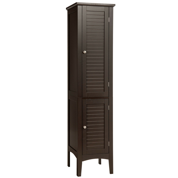 Freestanding Bathroom Storage Cabinet for Kitchen and Living Room-CoffeeCostway Gallery View 1 of 10