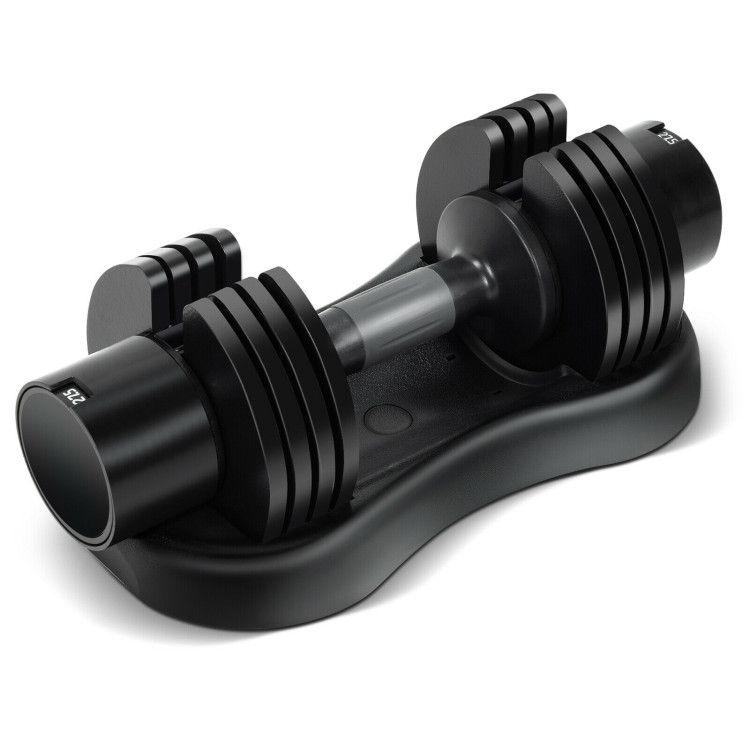 27.5 LBS 5-in-1 Adjustable Dumbbell for Gym Home OfficeCostway Gallery View 3 of 11