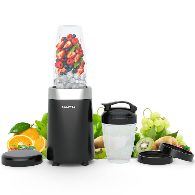 1000W Portable Blender with 6-Blade Design-BlackCostway Gallery View 3 of 13
