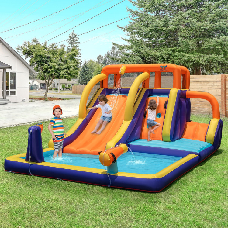 4-in-1 Kids Bounce Castle with Splash Pool without BlowerCostway Gallery View 1 of 9