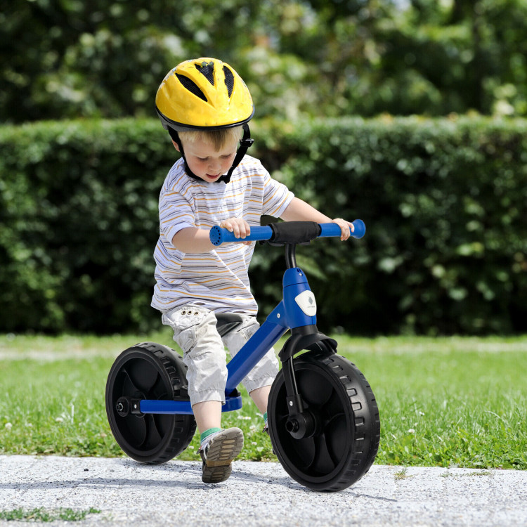 4-in-1 Kids Training Bike Toddler Tricycle with Training Wheels and  Pedals-BlueCostway Gallery View 1 of 11