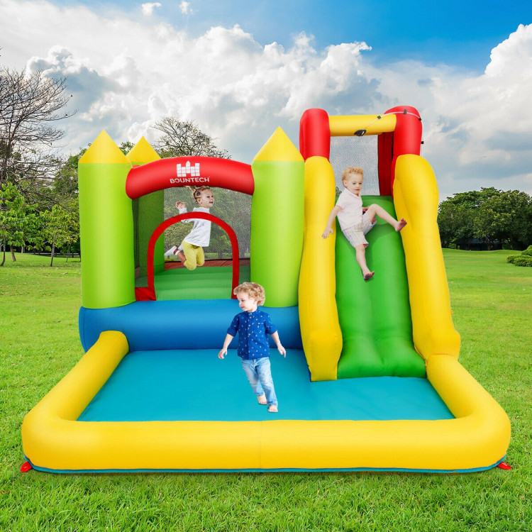 Inflatable Bounce House Water Slide Jump Bouncer without BlowerCostway Gallery View 10 of 11