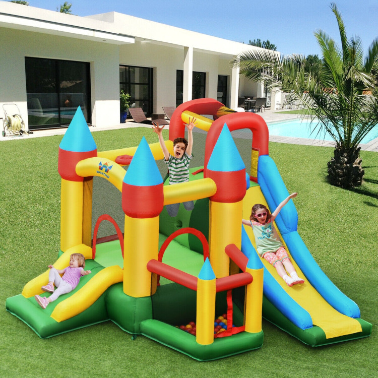 Kids Inflatable Dual Slide Jumping Castle with 780W BlowerCostway Gallery View 1 of 11
