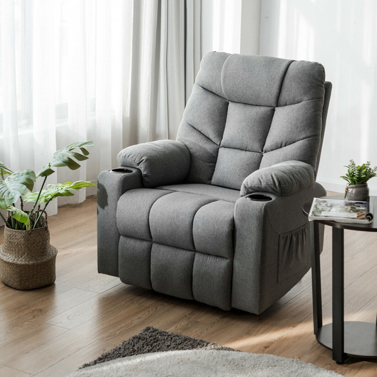 Massaging recliner 2025 couch