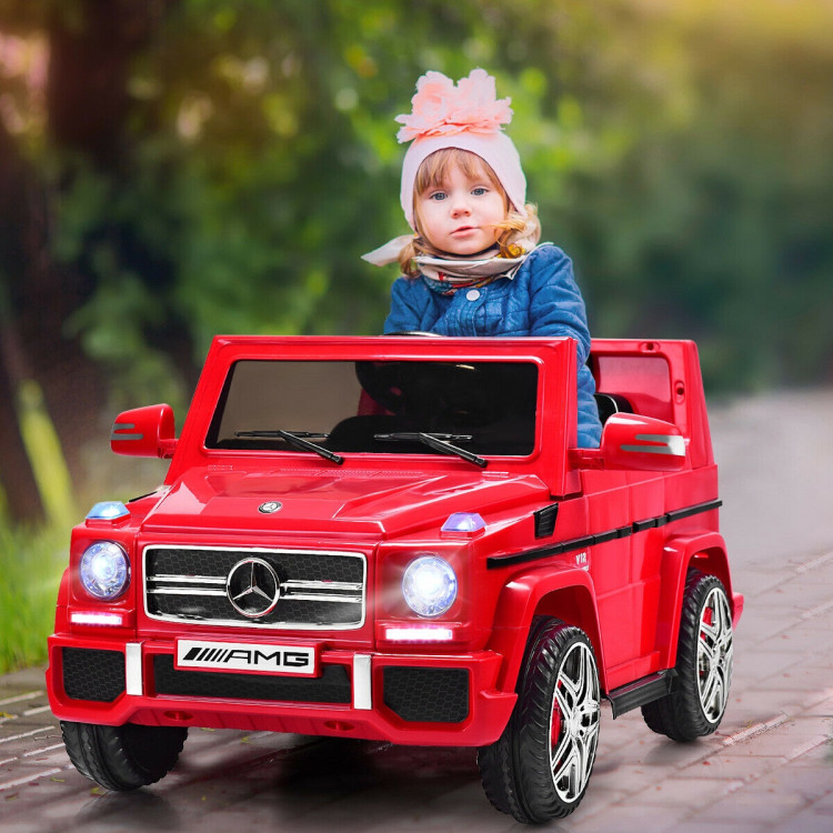 Mercedes Benz G65 Licensed Remote Control Kids Riding Car-RedCostway Gallery View 7 of 13