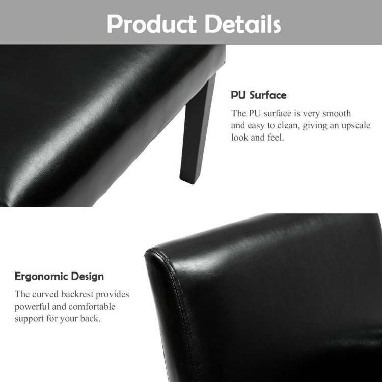 Modern PU Leather Executive Arm Chair SofaCostway Gallery View 9 of 9