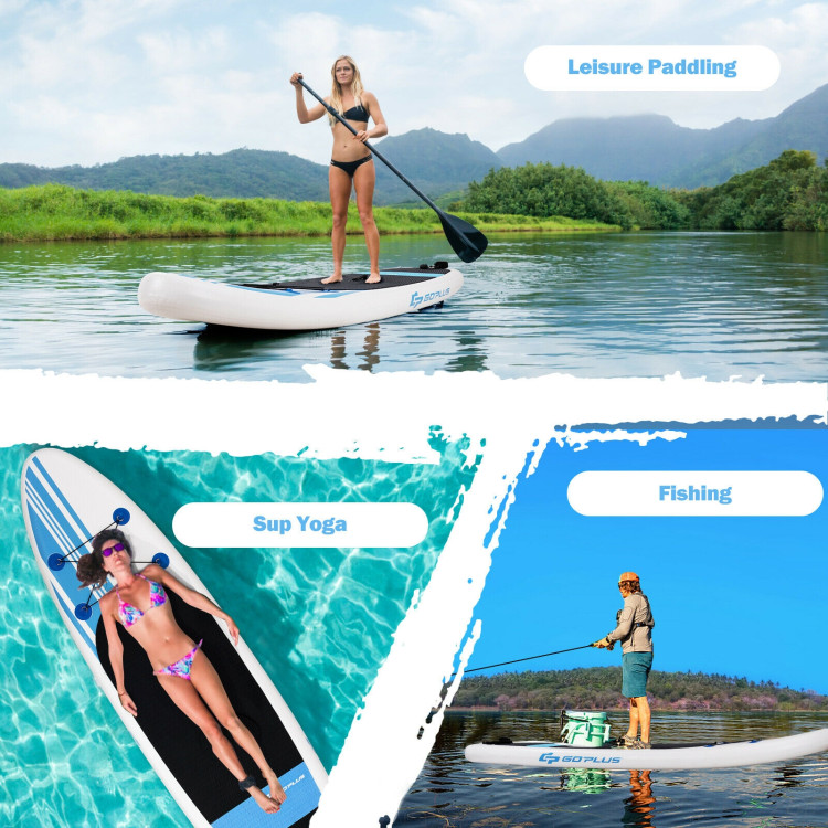 10 Feet Inflatable Stand Up Paddle Board with Carry BagCostway Gallery View 5 of 12