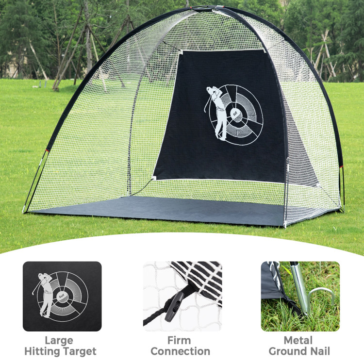 3-in-1 Portable 10 Feet Golf Practice SetCostway Gallery View 3 of 11