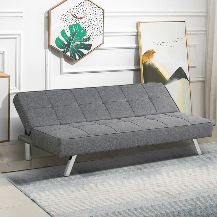 3-Seat Convertible Sofa Bed with High-Density Sponge for Living RoomCostway Gallery View 2 of 12